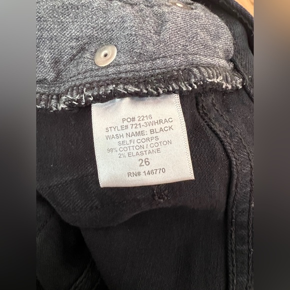 RE/DONE Originals High Rise Ankle Crop in Faded Black - Size 26 - Picture 6 of 11